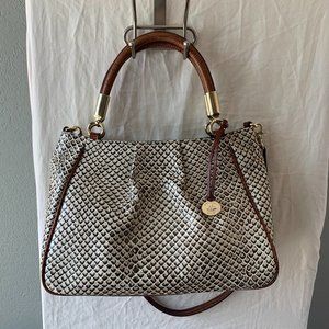 Brahmin Ruby Satchel Snakeskin Leather